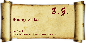 Buday Zita névjegykártya
