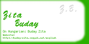 zita buday business card